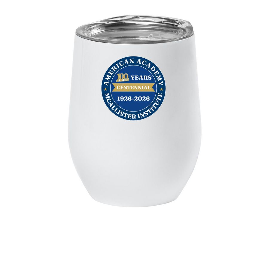 Wine Tumbler (Centennial Collection), a White Insulated Wine Cup