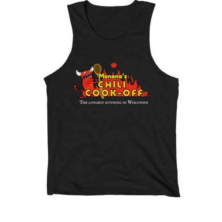 Monona's Chili Cook-Off Tanks & Muscle Shirts, a Black Premium Cotton Tank