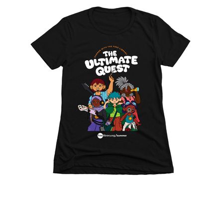 Summer 2026: The Ultimate Quest, a Black Women's Slim Fit Tee