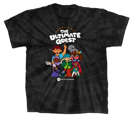Summer 2026: The Ultimate Quest, a Black Classic Tie Dye Tee
