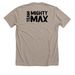 Team Mighty Max, a Heather Stone Premium Unisex Tee (back-view)