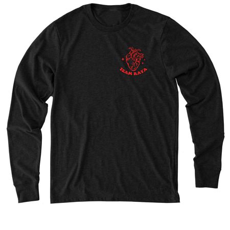 Team Raya, a Space Black Allmade Eco Triblend Long Sleeve Tee