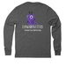 GUS - Longmonsters Light, a Aluminum Grey Allmade Eco Triblend Long Sleeve Tee (back-view)