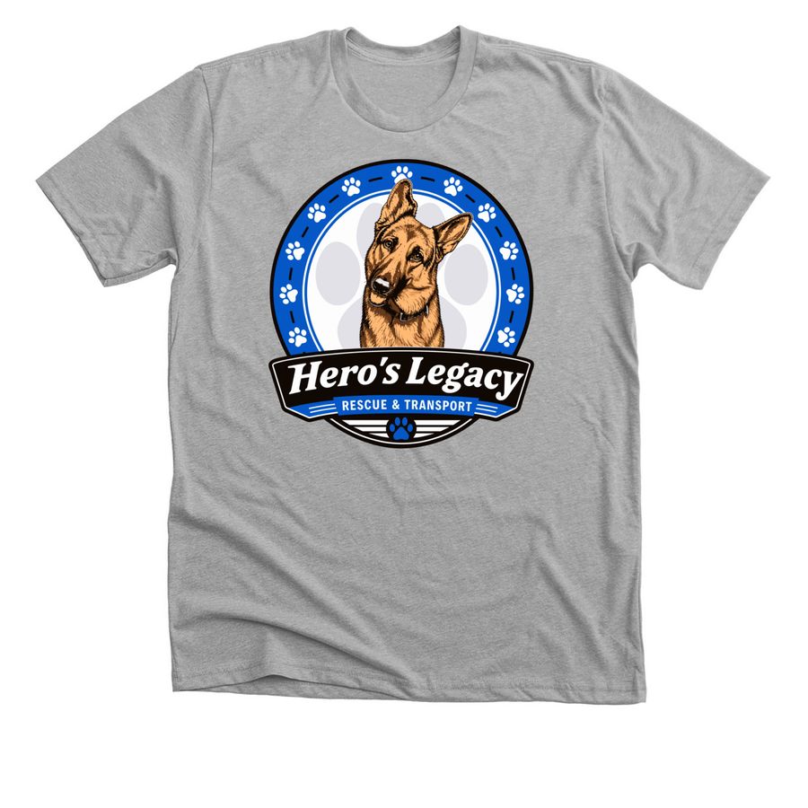 Hero's Legacy Rescue And Transport&nbsp;, a Athletic Heather Premium Unisex Tee