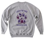 National Action Week for Animals 2026, a Sport Grey Softstyle Crewneck Sweatshirt (back-view)