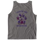 National Action Week for Animals 2026, a Grey Comfort Colors Tank Top (back-view)