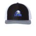 LV- Angry Baseball Hat&nbsp;, a Black/ White/ Heather Grey Printed Snapback Trucker Cap