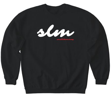 SmelLikeMoney Collection, a Black Softstyle Crewneck Sweatshirt