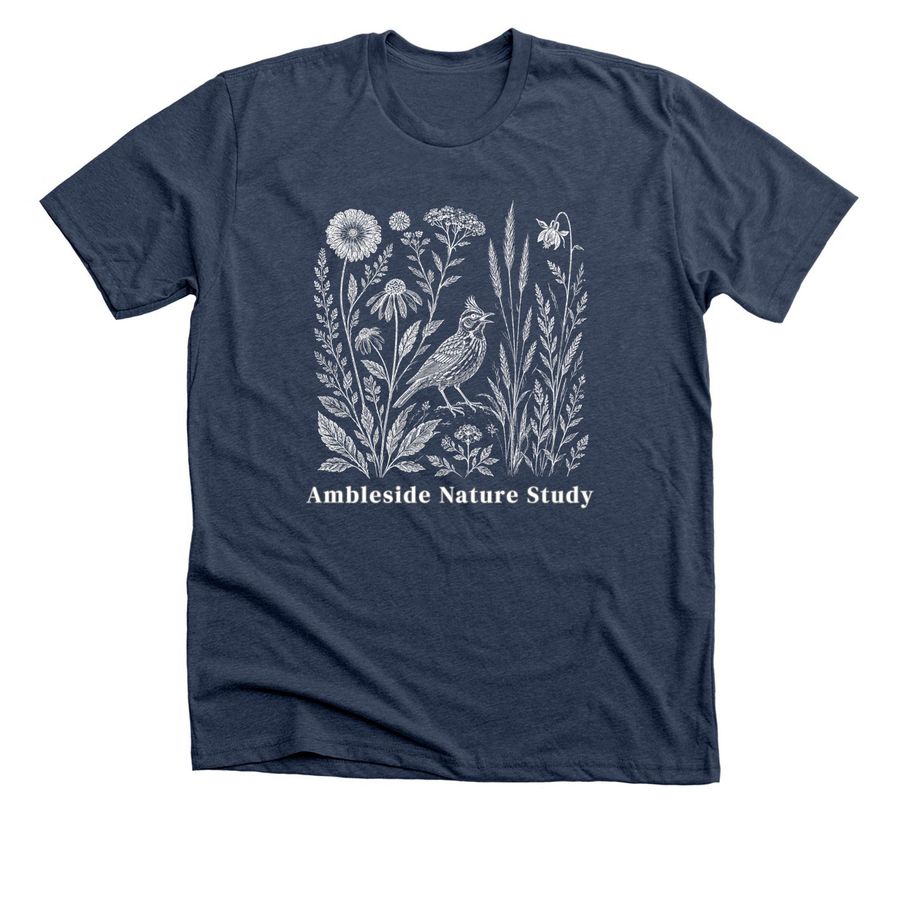 Favorite Subjects, a Heather Navy Premium Unisex Tee