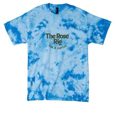 tie dye, a Sky Blue Crystal Tie Dye Tee