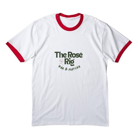 tie dye, a White/ Red Cotton Ringer Tee