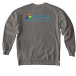 WUMC Inclusion 2026, a Grey Comfort Colors Crewneck Sweatshirt (back-view)