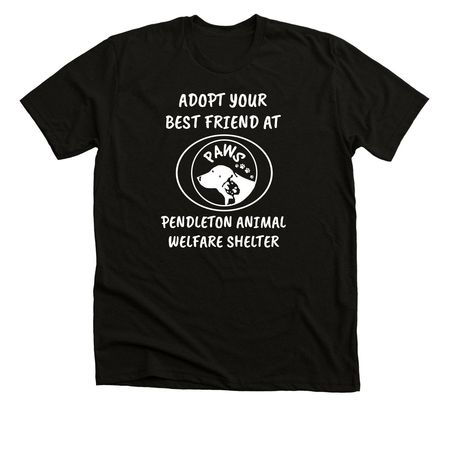 Adopt Your Best Friend at PAWS, a Solid Black Blend Premium Unisex Tee