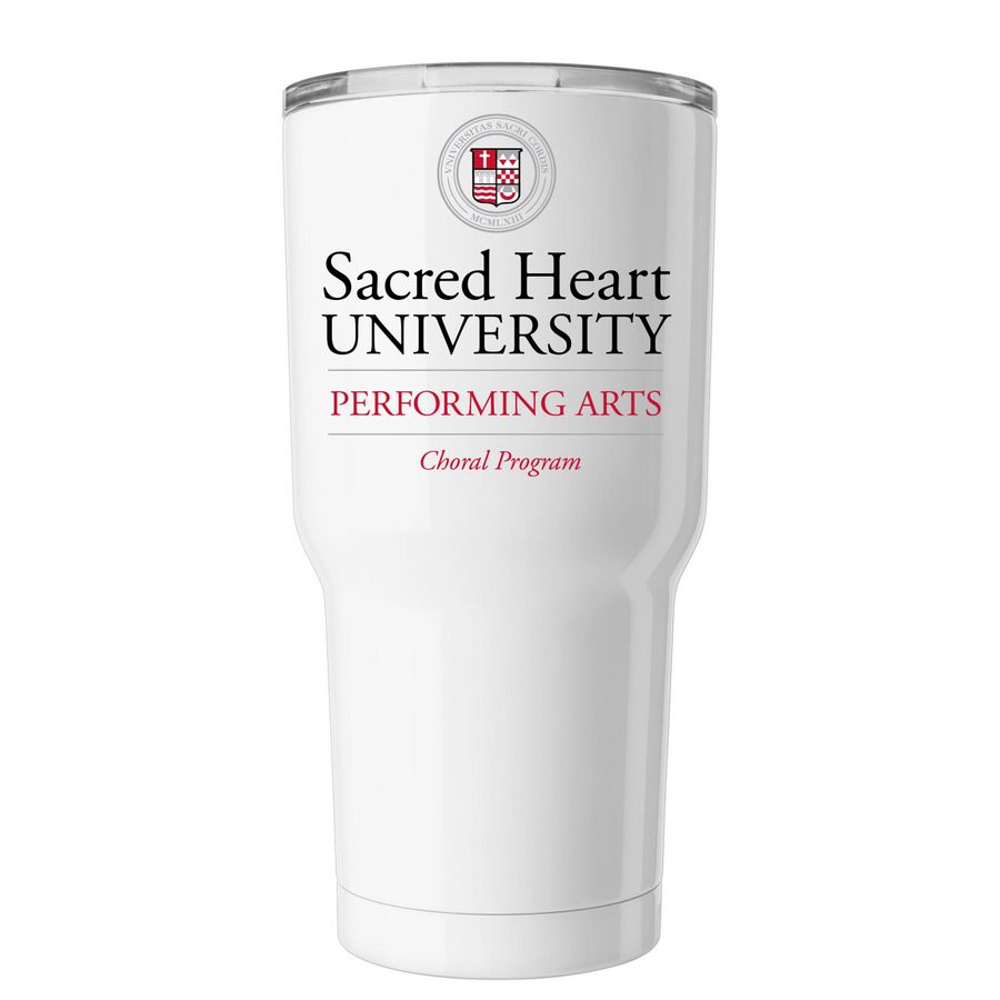 SHU Choirs Insulated Tumbler, a White Insulated Tumbler