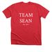 Team Sean&nbsp;, a Heather Red Premium Unisex Tee