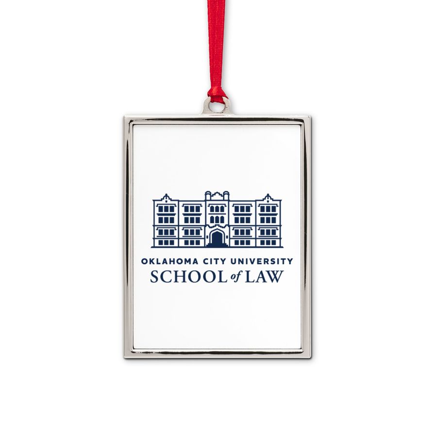 OCU Law Ornament&nbsp;, a White Silver Portrait Frame Ornament