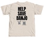 The Banjo Project, a Ivory Comfort Colors Unisex Tee (back-view)