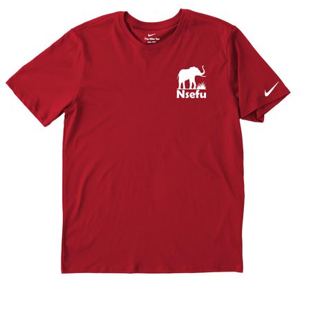 Nike Jersey w/Logo, a Gym Red Nike Dri-FIT Jersey Blend Performance Tee
