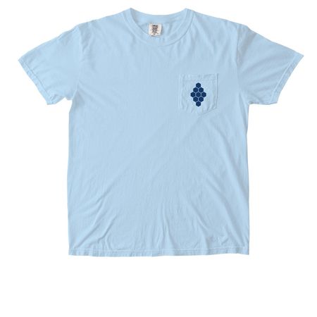 Logo Pocket Tee, a Chambray Comfort Colors Pocket Tee