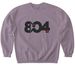 804 HEART, a Paragon Softstyle Crewneck Sweatshirt