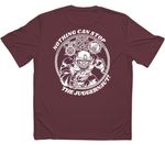 NEW LOGO & COLOR PT SHIRTS, a Maroon Classic Performance Tee (back-view)
