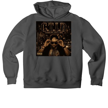 C. T. I. D.&nbsp; (Curblife till I die), a Asphalt Premium Heavyweight Pullover Hoodie