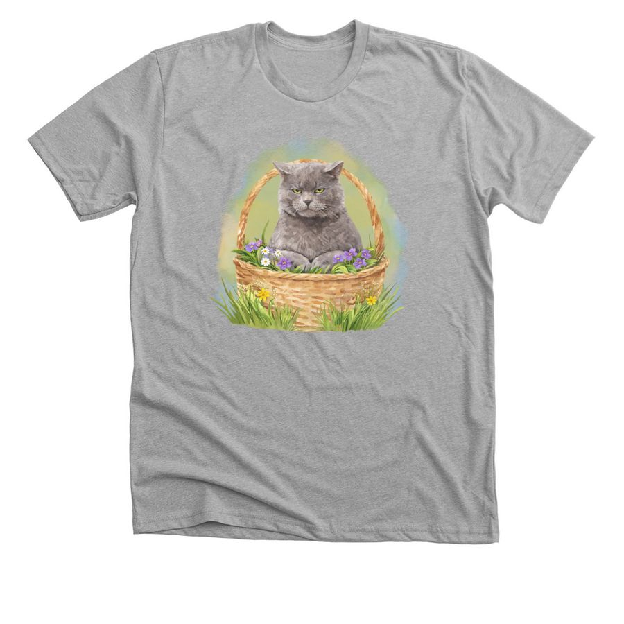 Spring Grey-Grey, a Athletic Heather Premium Unisex Tee