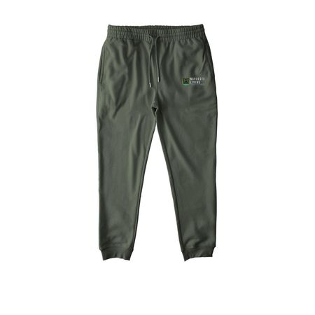 Save the Humans, a Khaki Green Stanley/Stella Unisex Flyer Jogger