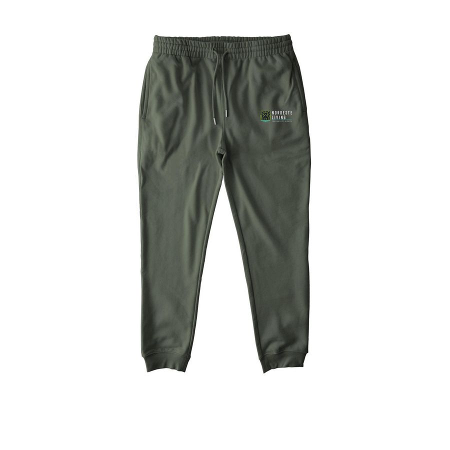 Save the Humans, a Khaki Green Stanley/Stella Unisex Flyer Jogger