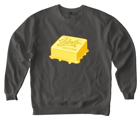 BoloCountyFairShirts, a Pepper Comfort Colors Crewneck Sweatshirt