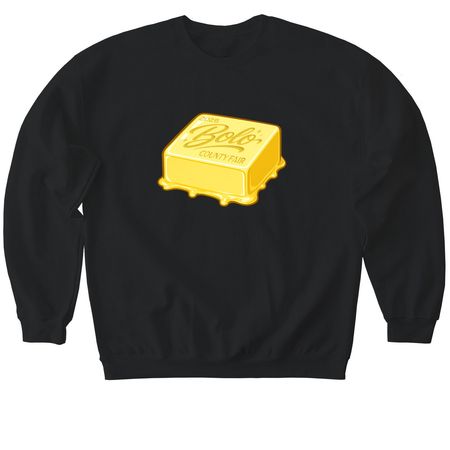 BoloCountyFairShirts, a Black Softstyle Crewneck Sweatshirt