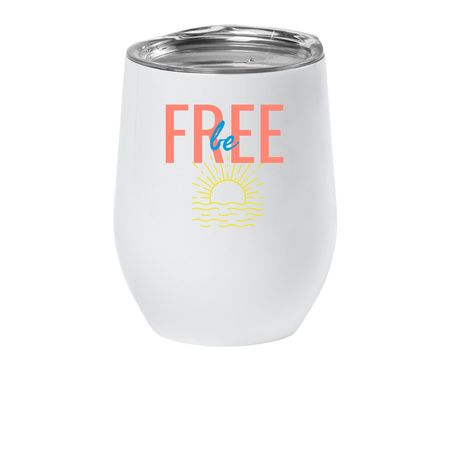 wine tumbler, a White Insulated Wine Cup