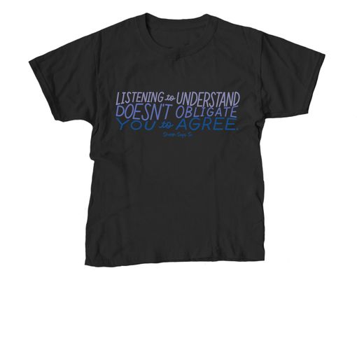 Listening To Understand, Blue Logo Youth Tee