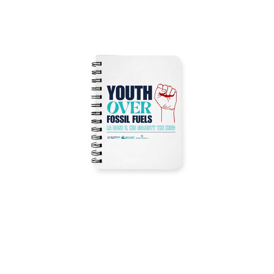 Youth v. Canada Notebook, a White Spiral Notebook