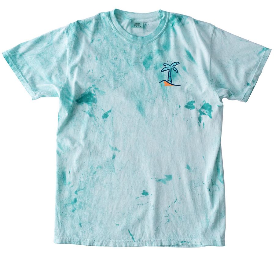SoCal Tie Dye, a Sea Glass Comfort Colors Colorblast Tee