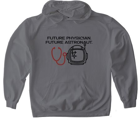 FUTURE ASTRODOC, a Charcoal Gildan Softstyle Pullover Hoodie