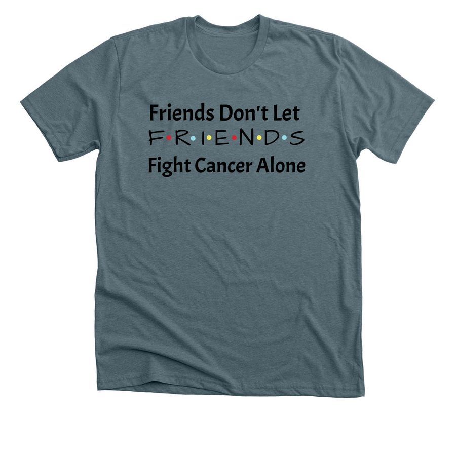 F.R.I.E.N.D.S, a Heather Slate Premium Unisex Tee