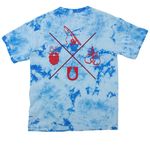 Fear the Beard Shirts and Sweatshirts, a Sky Blue Youth Crystal Tie Dye Tee (back-view)