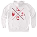 Fear the Beard Shirts and Sweatshirts, a Cool Heather Grey Stanley/Stella Unisex Cultivator 2.0 Zip Up Hoodie (back-view)