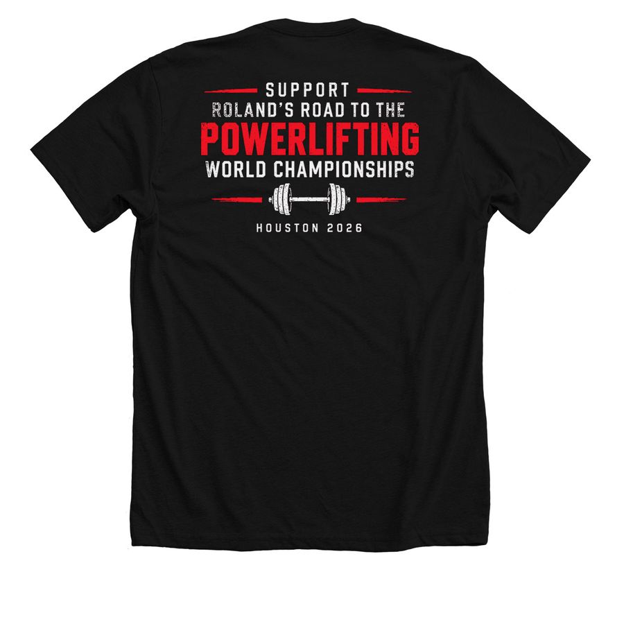 Strength Has No Expiration Date ? Worlds, a Solid Black Blend Premium Unisex Tee (back-view)