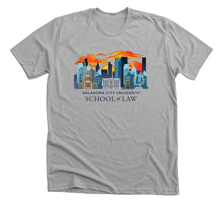 "OKC Skyline" Shirts & Sweaters, a Athletic Heather Premium Unisex Tee