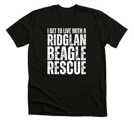 RIDGLAN ADOPTER - DARK, a Black Heather Premium Unisex Tee