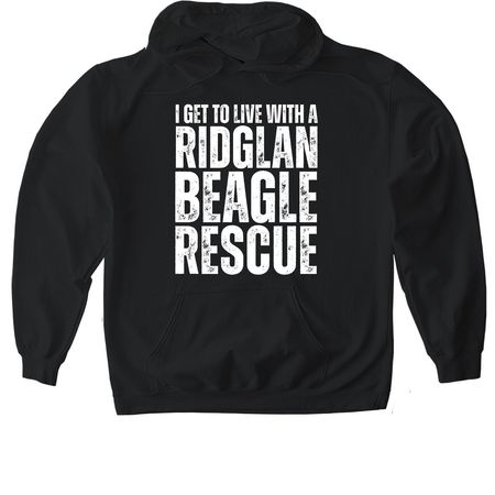 RIDGLAN ADOPTER - DARK, a Black Gildan Softstyle Pullover Hoodie