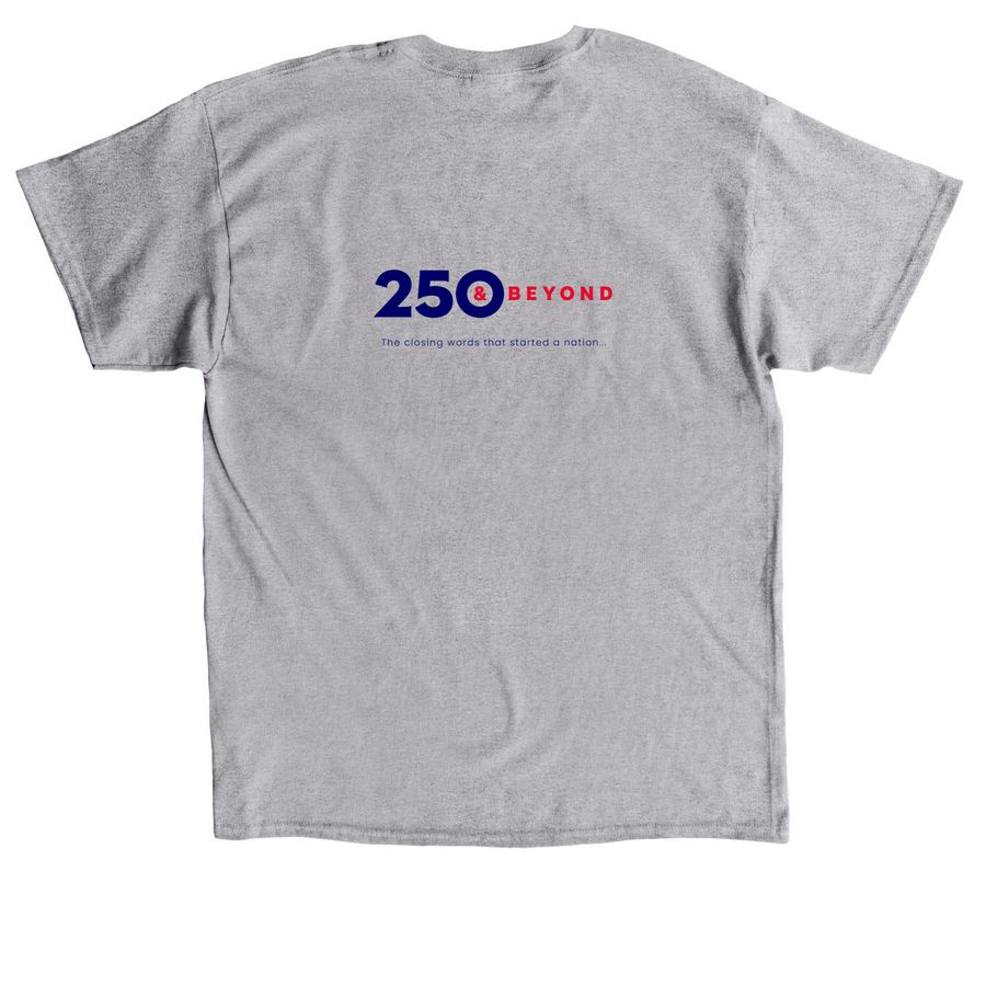 Our Mutual Pledge - Adult, a Sport Grey Classic Unisex Tee (back-view)