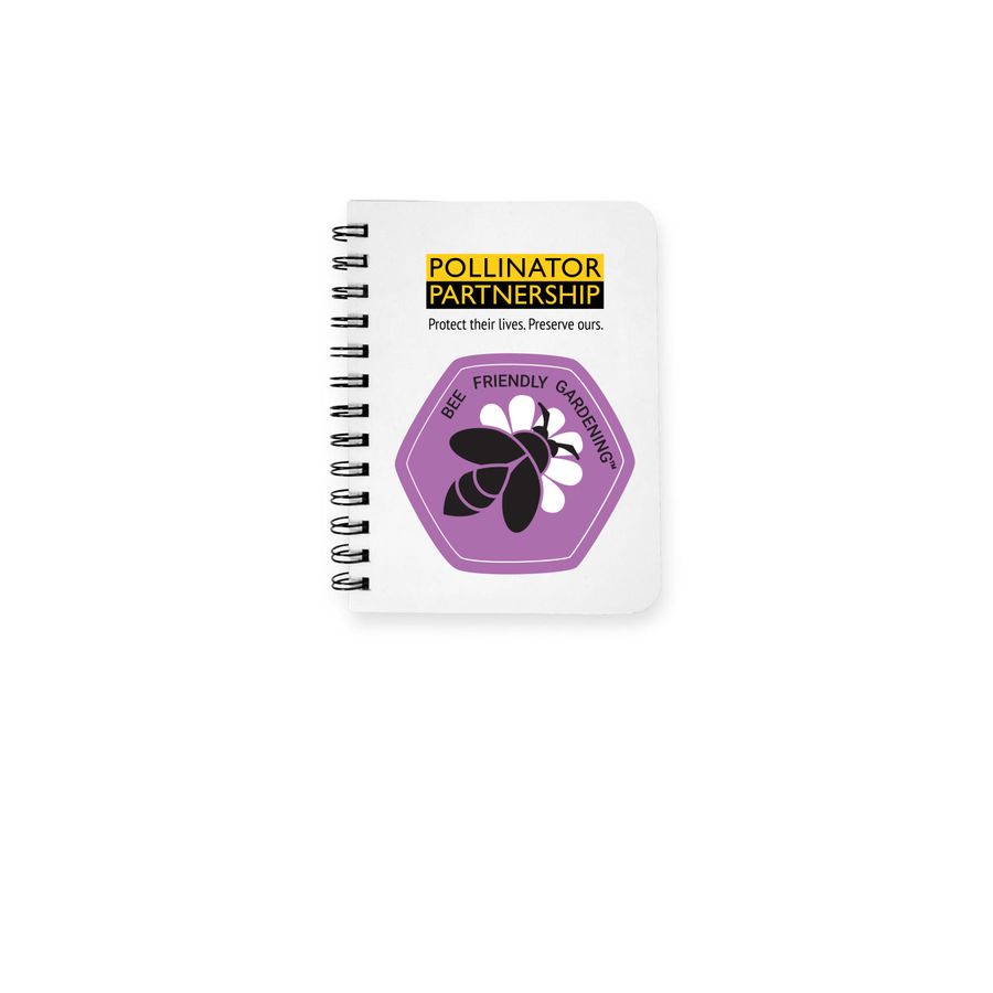 Bee Friendly Gardening, a White Spiral Notebook