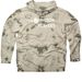 Tie Dye Sweatshirts: Large Logo, a Olive Tie Dyed Pullover Hoodie (back-view)