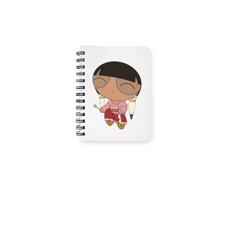 WOODLAND POWWOW GIRLIE Notebook, a White Spiral Notebook