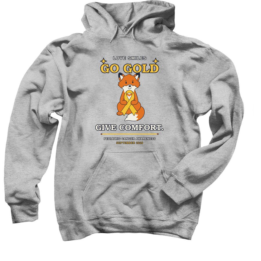 2026 Go Gold Give Comfort Hoodie, a Sport Grey Pullover Hoodie