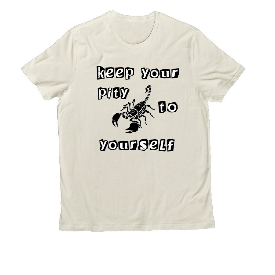 Keep Your Pity, a White Sand Allmade Organic Cotton Unisex Tee