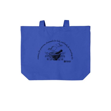 Protection, Luck, and All Else, a True Royal Cotton Canvas Tote Bag